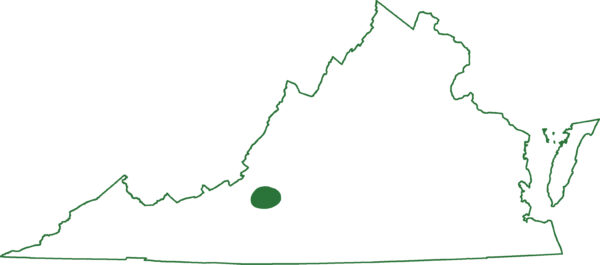 Dixie caverns salamander رینج کا نقشہ
